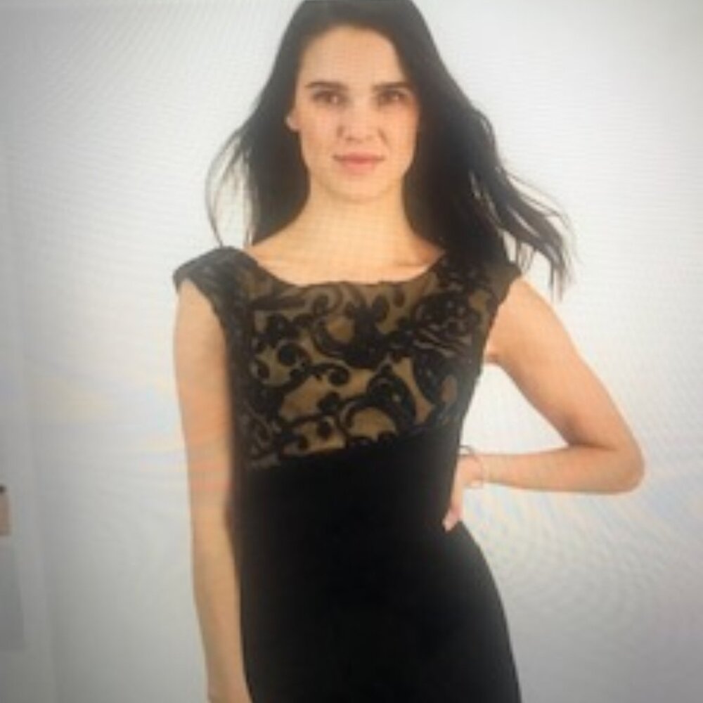 Connected Petite Embroidered Gown